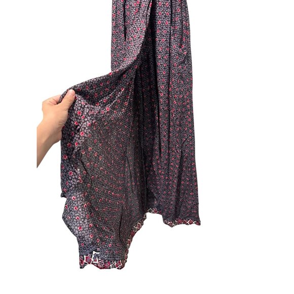 Natalie Martin Anthropologie Nico Wrap Maxi Dress Womens Medium Floral Draped - Picture 12 of 16